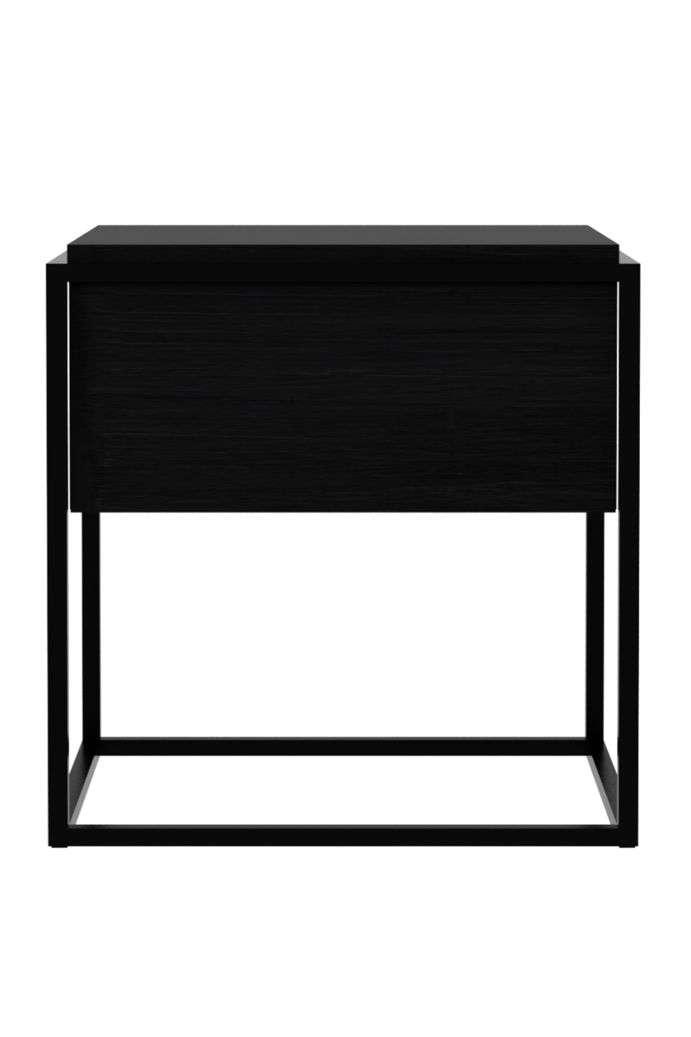 Black Oak Minimalist Nightstand | Ethnicraft Monolit | OROA.com