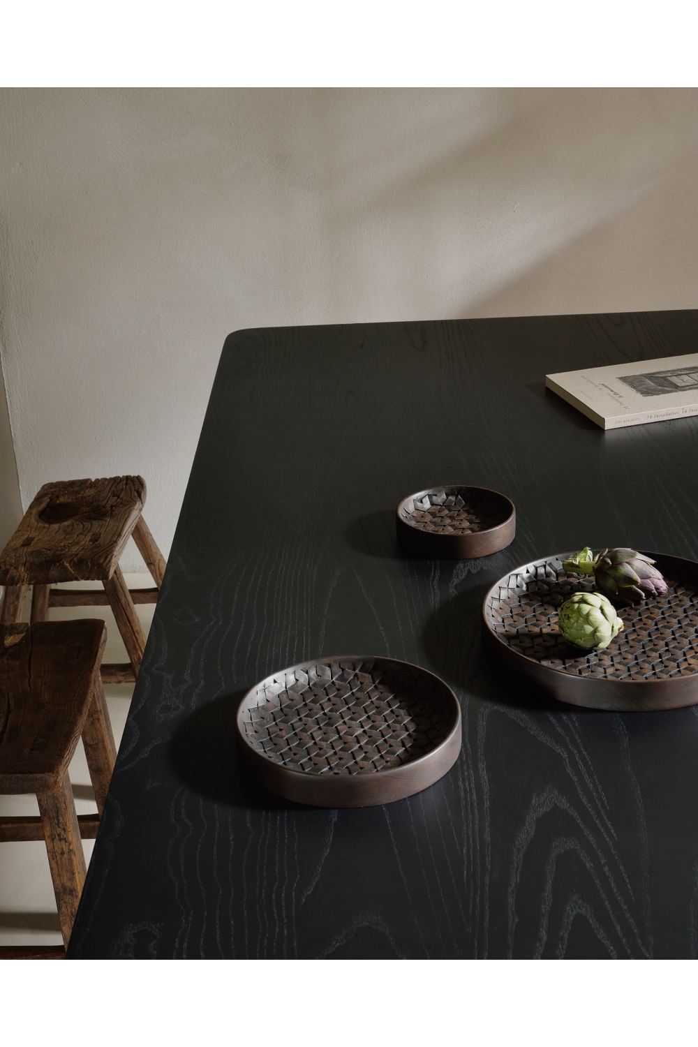 Brown Mahogany Bowl Set (3) | Ethnicraft Tampa | OROA.COM