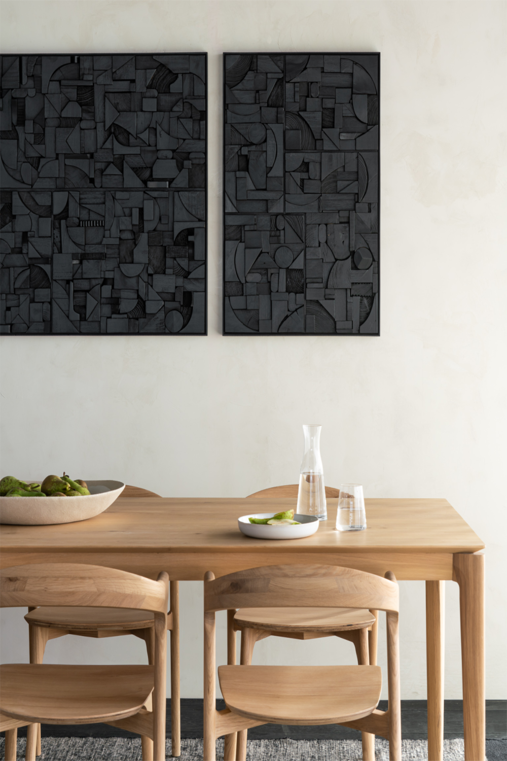 Rectangular Puzzle Wall Art | Ethnicraft Bricks | Oroa.com