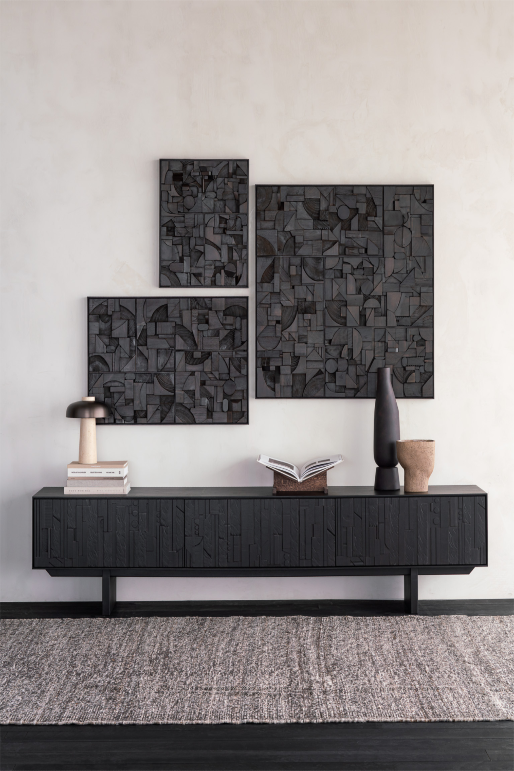 Square Puzzle Wall Art | Ethnicraft Bricks | Oroa.com