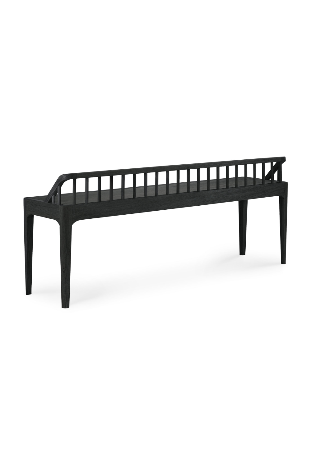 Modern Nordic Black Oak Bench | Ethnicraft Spindle | Oroa.com