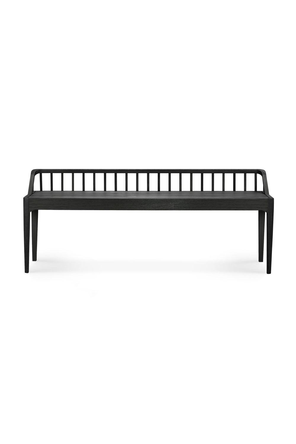 Modern Nordic Black Oak Bench | Ethnicraft Spindle | Oroa.com