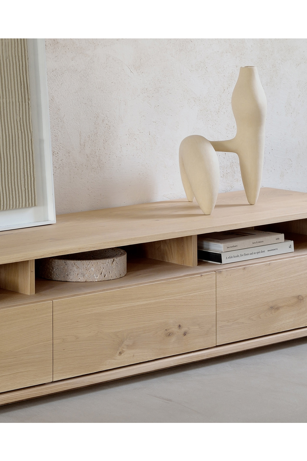Solid Oak Japandi Media Unit | Ethnicraft Shadow | OROA