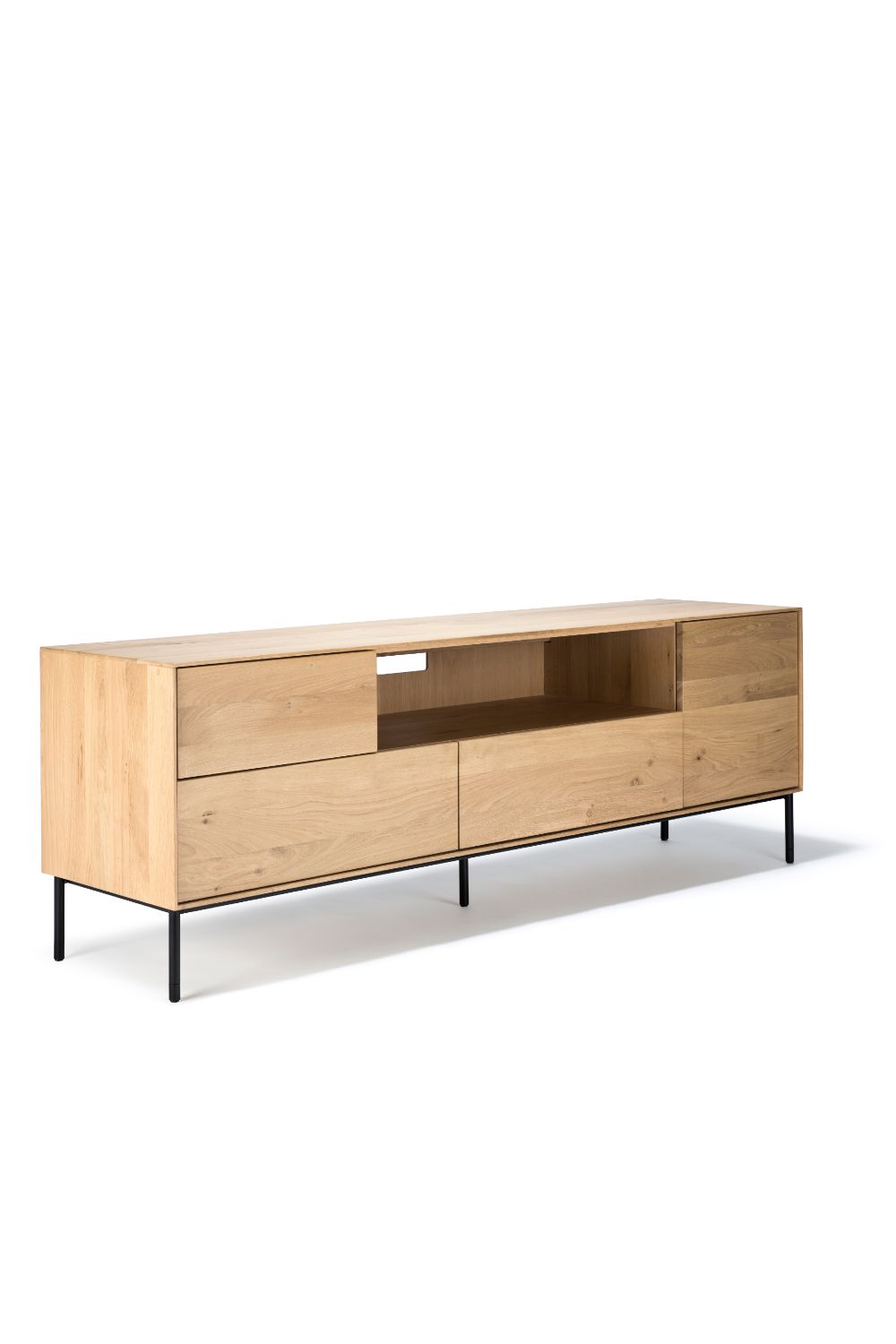 Solid Oak TV Cupboard | Ethnicraft Whitebird | Oroa.com