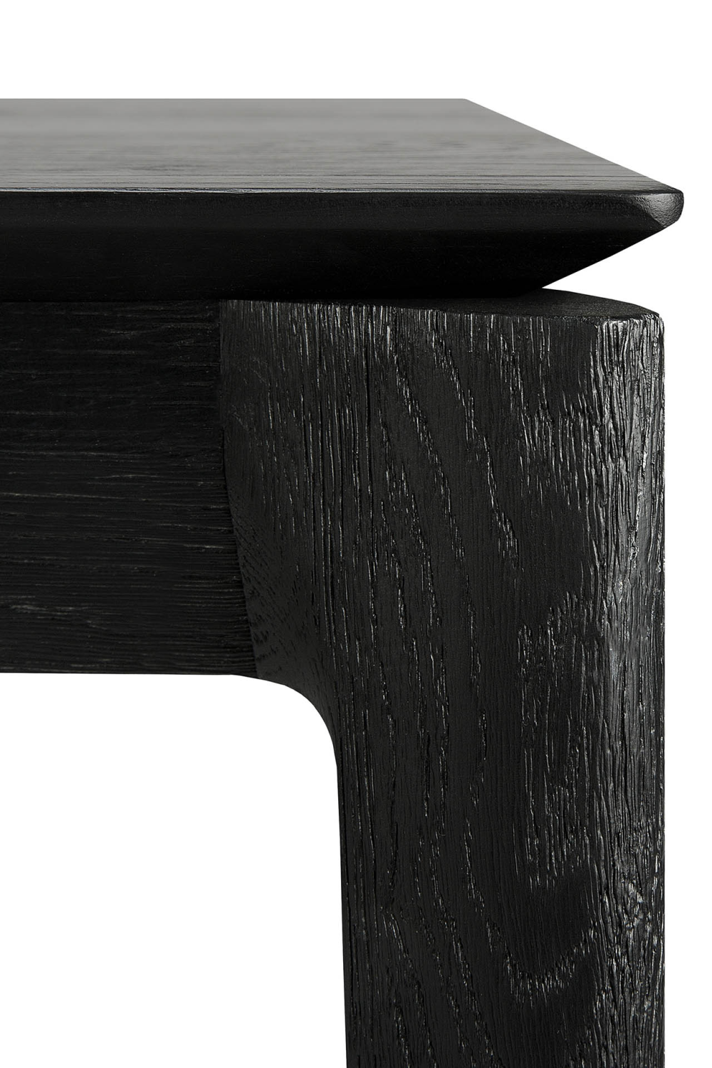 Extendable Black Oak Dining Table | Ethnicraft Bok | Oroa.com