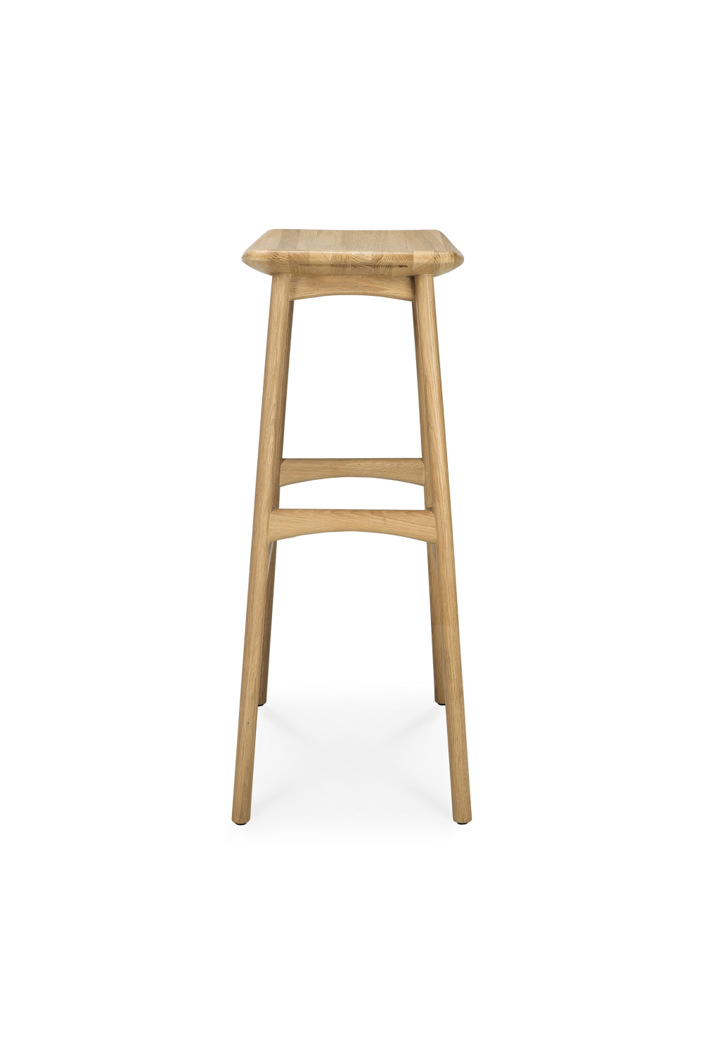 Wooden Backless Barstool | Ethnicraft Osso | Oroa.com