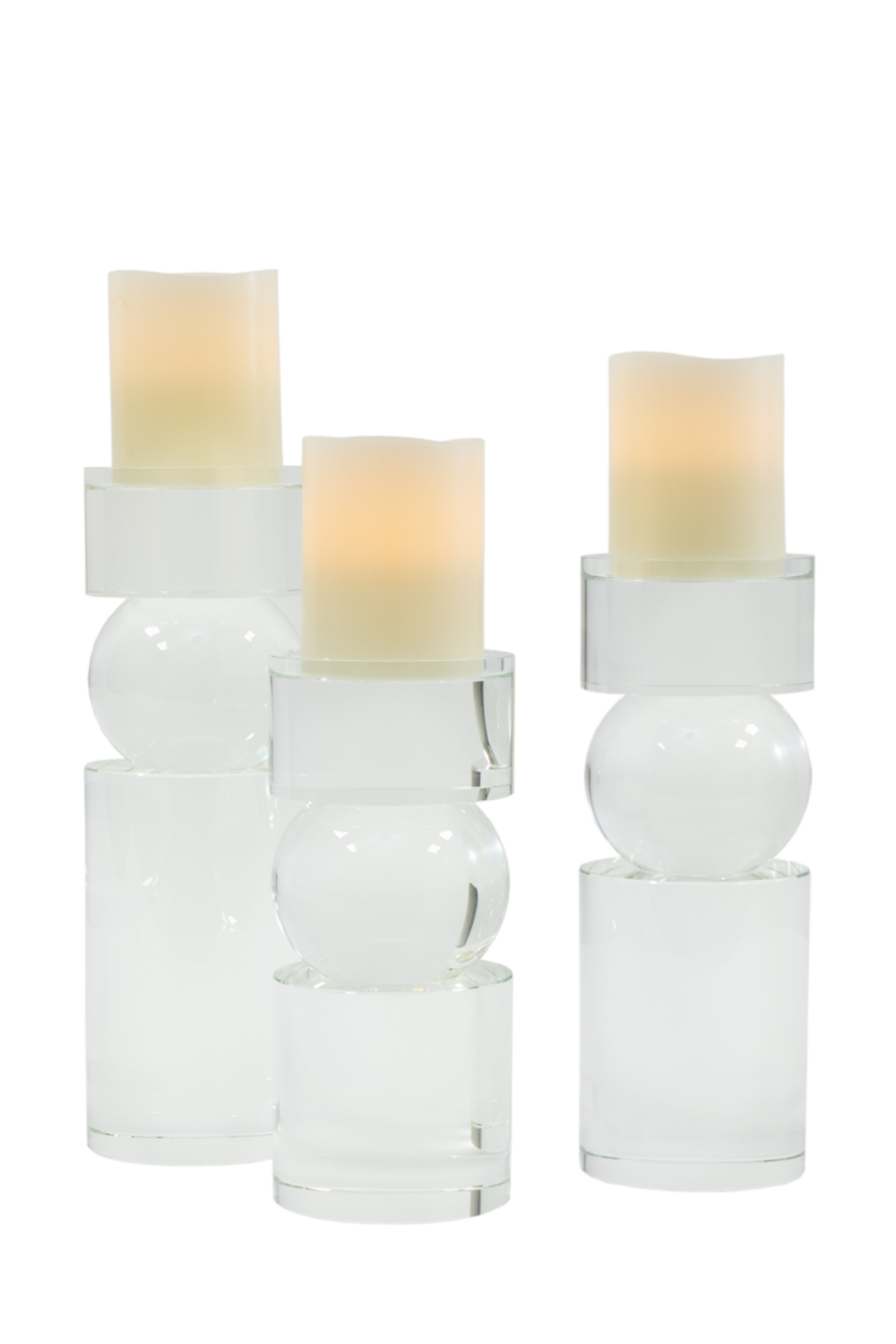 Glass Candle Holder (L) | Liang & Eimil Crystal III | Oroa.com