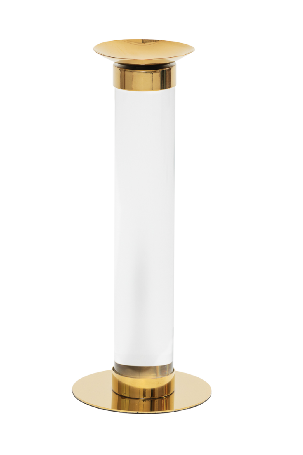 White Gold Pillar Candle Holder (L) | Liang & Eimil | Oroa.com