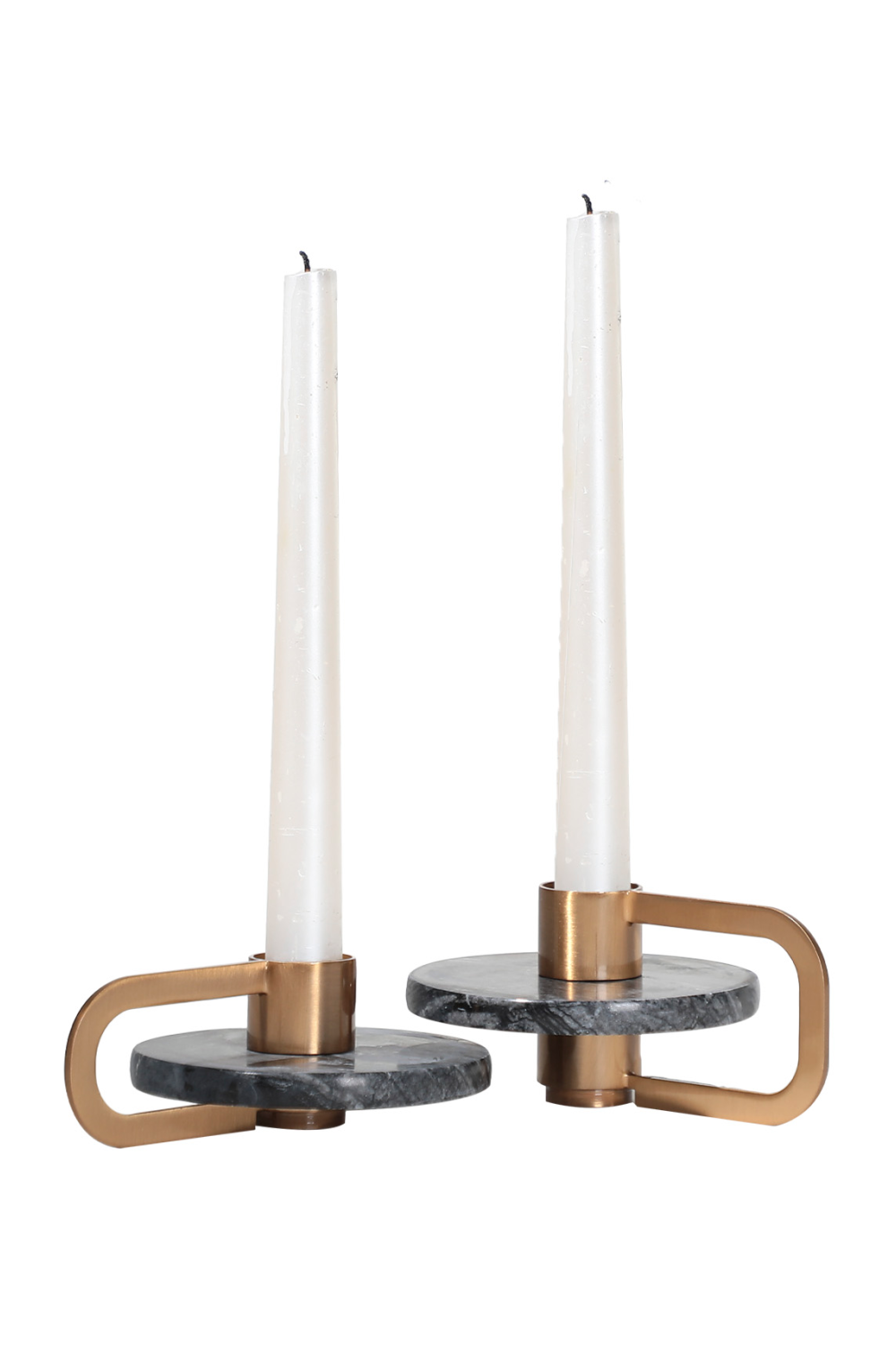 Circular Gray Marble Candle Holder | Liang & Eimil Bennet | Oroa.com