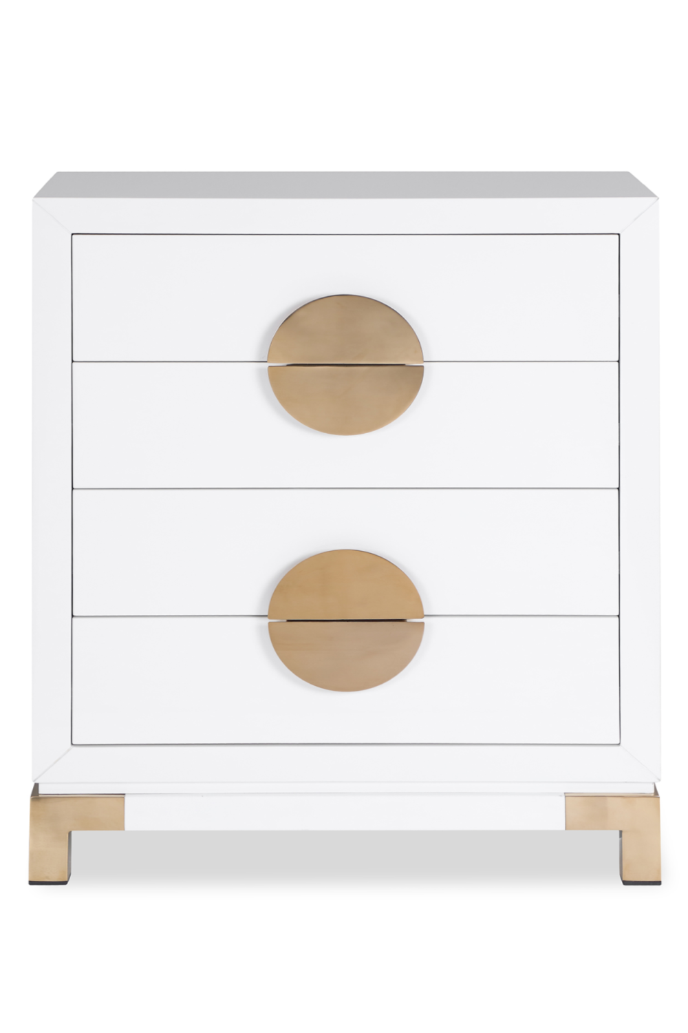 White Metal 4-Drawer Chest | Liang & Eimil Otium | Oroa.com
