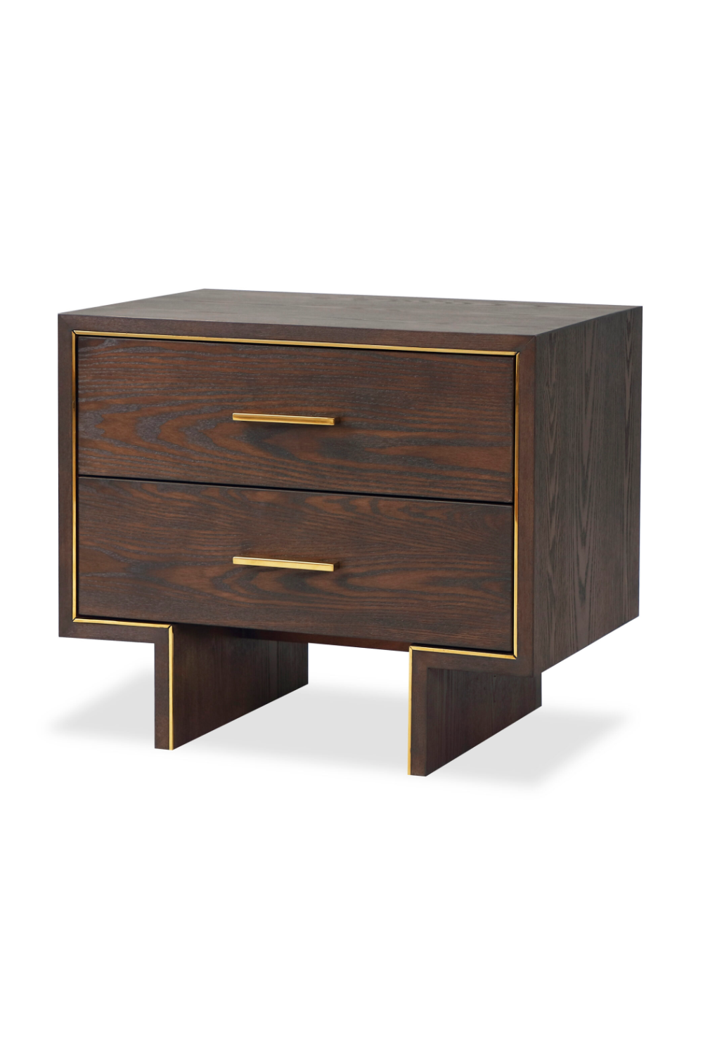 Dark Brown Rectangular Bedside Table | Liang & Eimil Tigur | Oroa.com