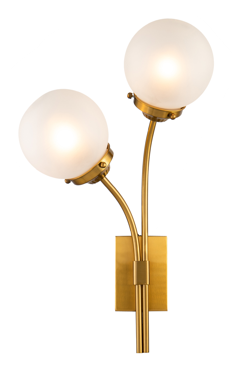 Brass White Globe Wall Lamps (2) | Liang & Eimil Opal | Oroa.com