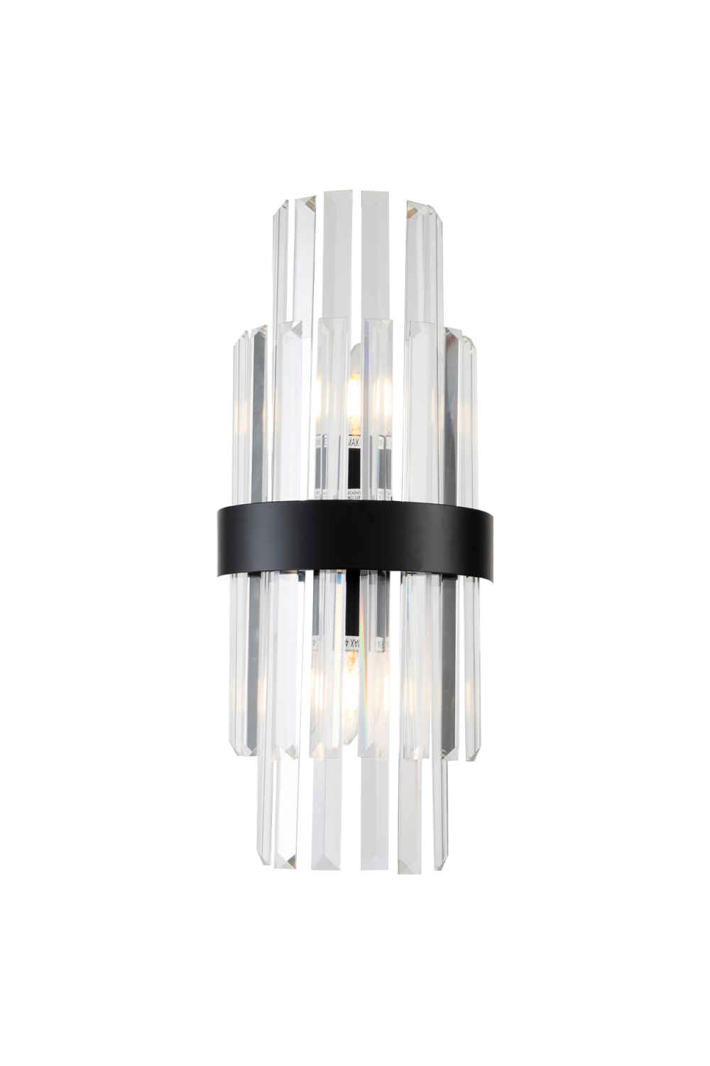 Black Metal and Glass Wall Lamp | Liang & Eimil Regency