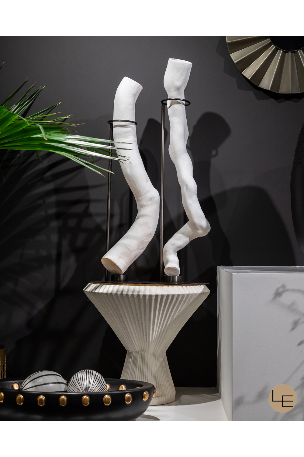 White Ceramic Driftwood Decor L | Liang & Eimil Flotte II | OROA.com