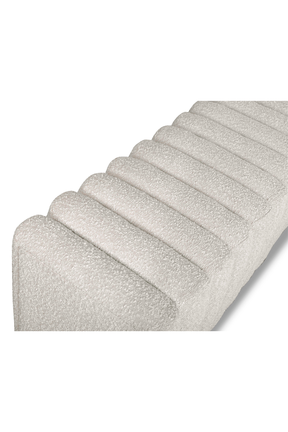 Channeled Seat Boucle Bench | Liang & Eimil Kalum | OROA.com