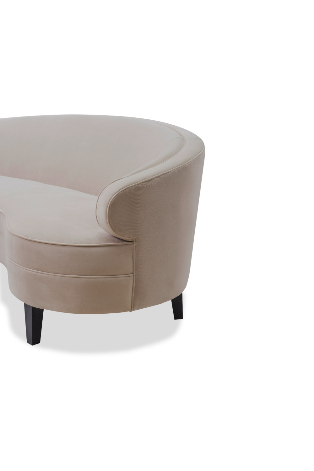 Cream Velvet 3-Seater Sofa | Liang & Eimil Pimlico | Oroa.com