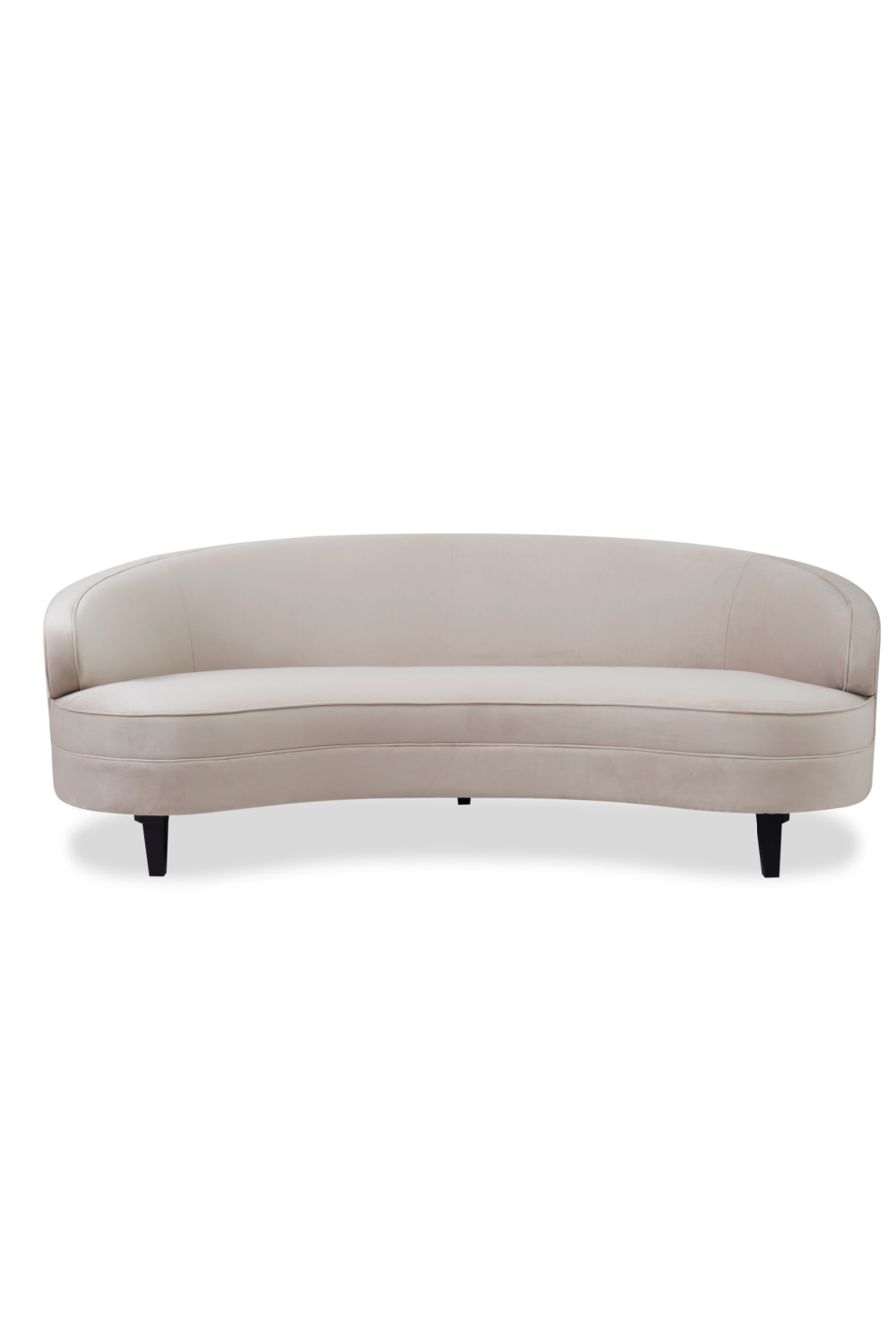 Cream Velvet 3-Seater Sofa | Liang & Eimil Pimlico | Oroa.com