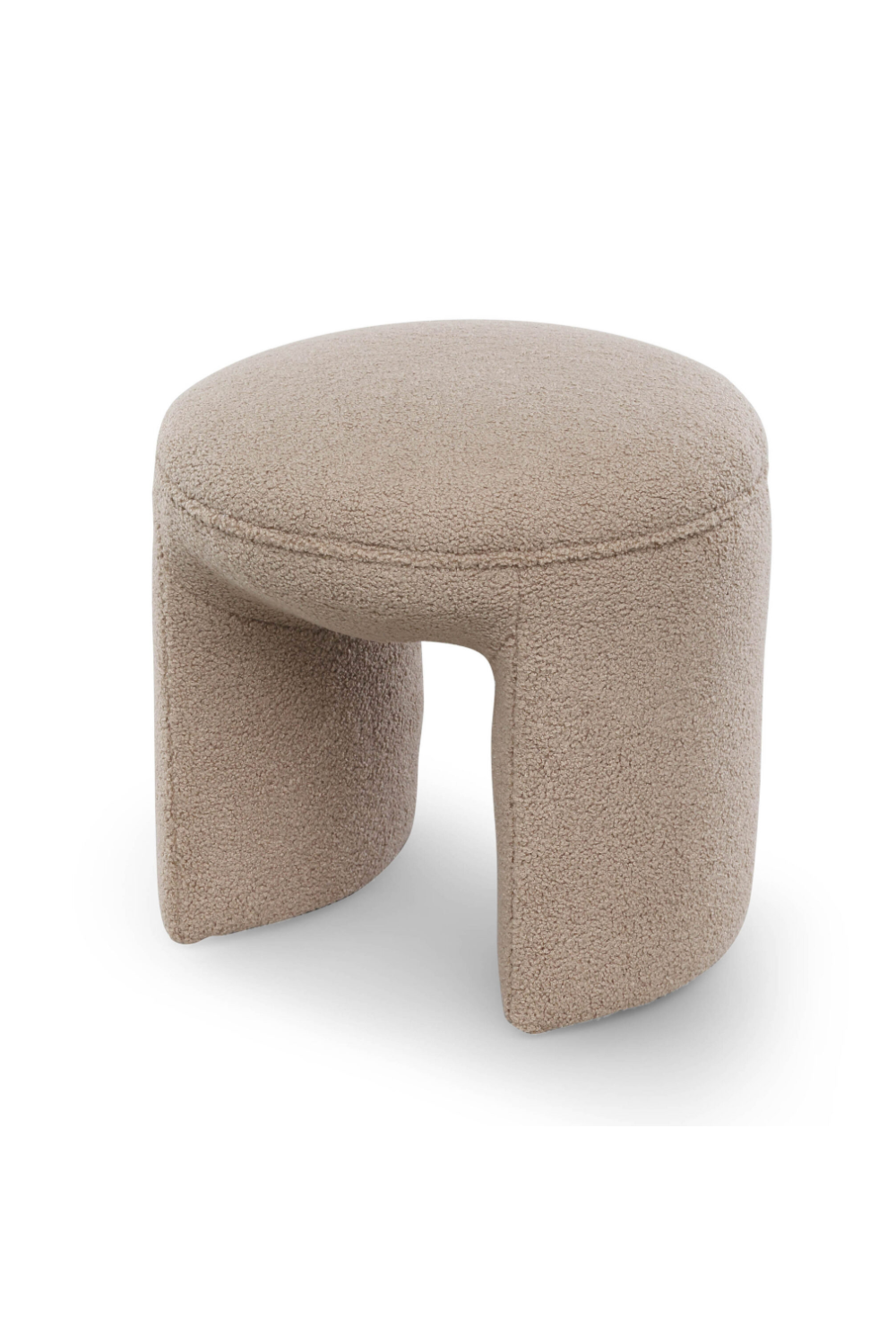Brown Circular Modern Stool | Liang & Eimil Kramer | OROA.com