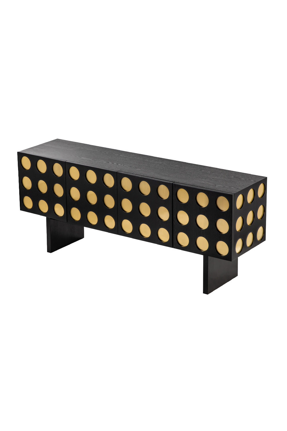 Black Wooden Art Deco Sideboard | Liang & Eimil Montana | Oroa.com