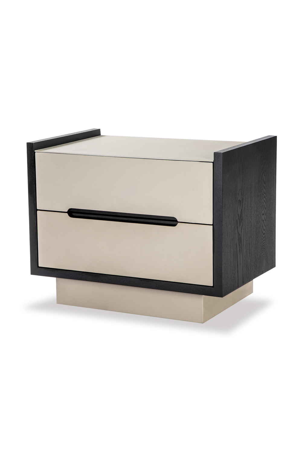 Gray Vegan Leather Bedside Table | Liang & Eimil Antara | Oroa.com