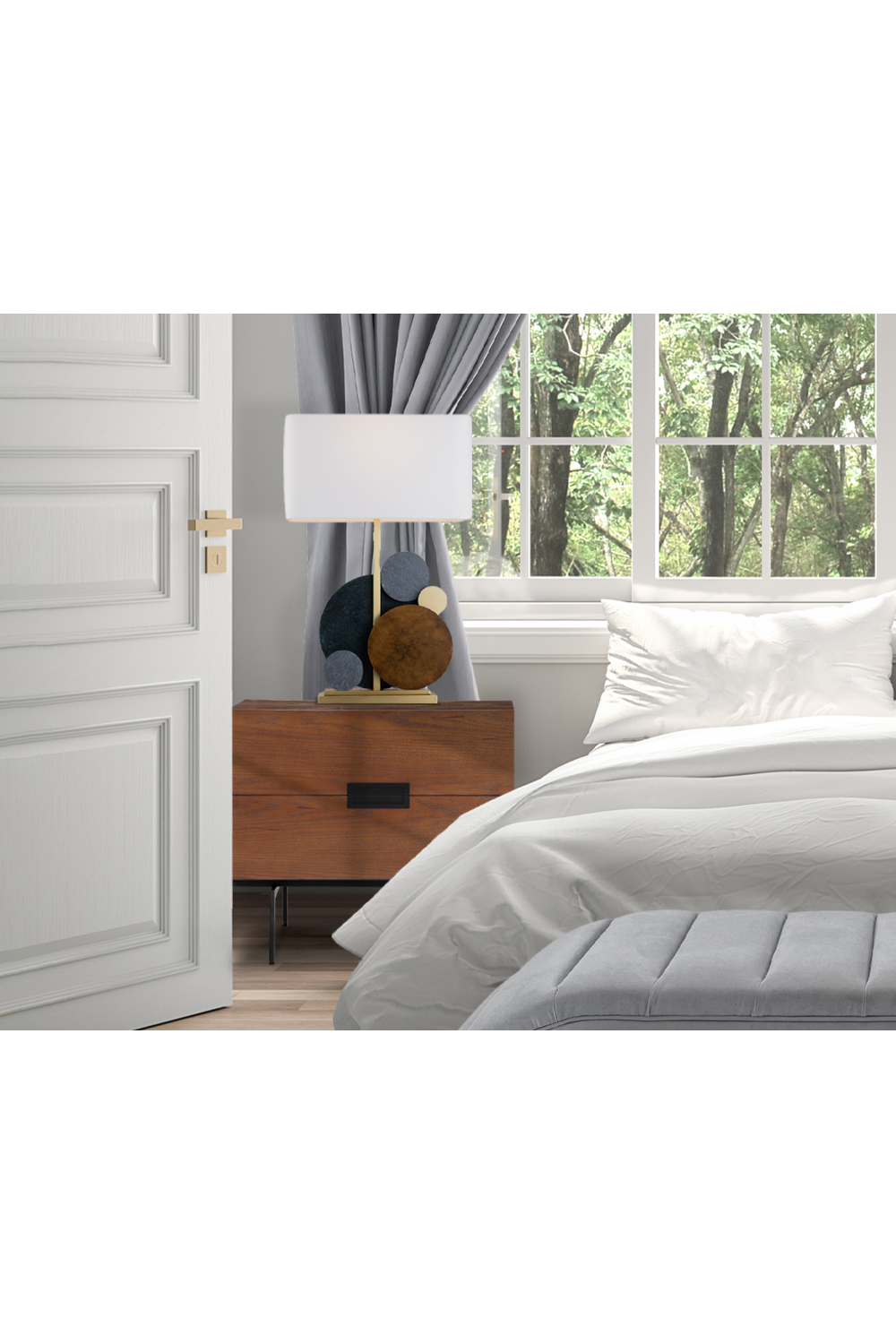 Brown Wooden Bedside Table | Liang & Eimil Palau | Oroa.com