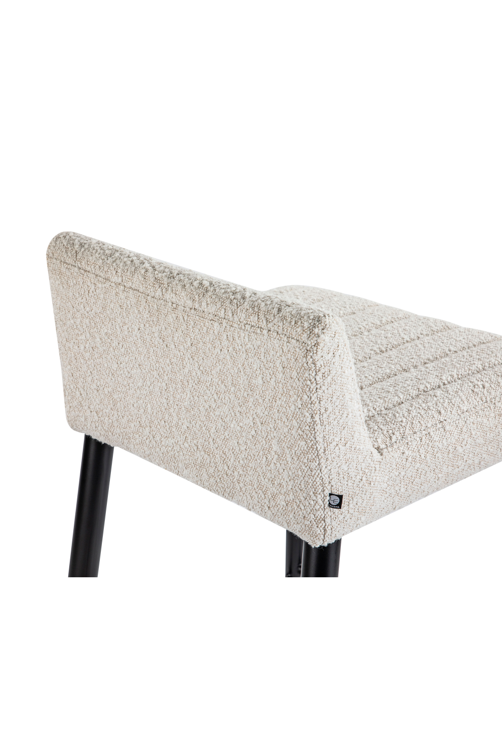 White Bouclé Bar Stool | Liang & Eimil Coltrane | Oroa.com