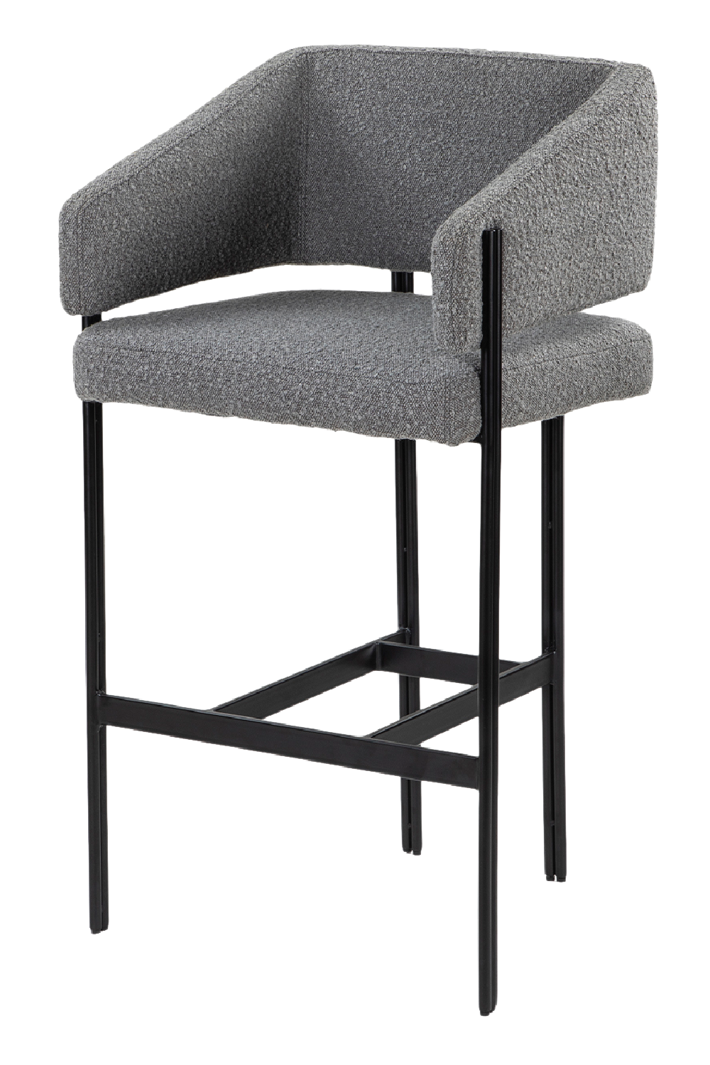 Gray Bouclé Bar Stool | Liang & Eimil Tatler | Oroa.com