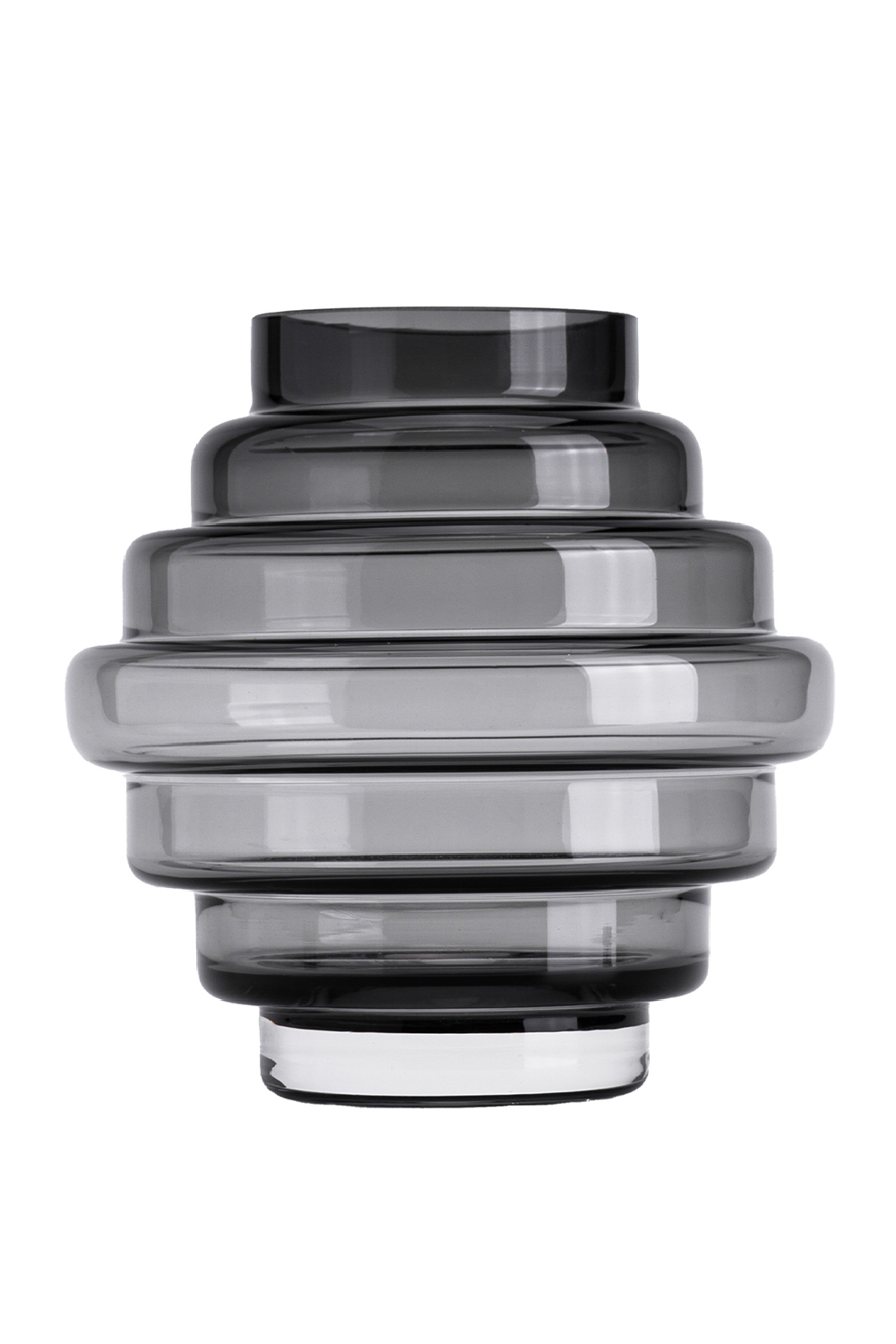 Sculptural Gray Glass Vase | Liang & Eimil Selba | Oroa.com