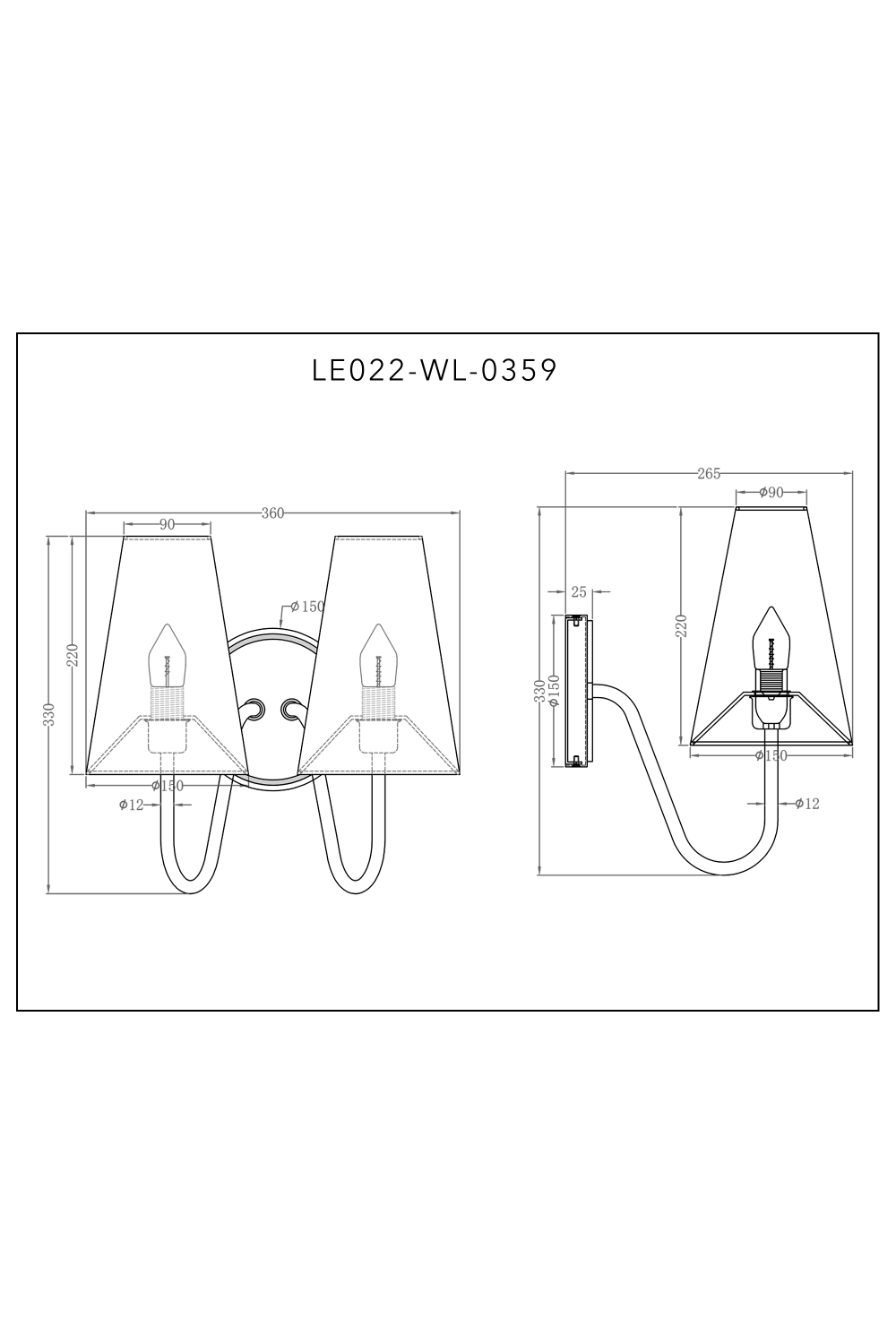 White Linen Wall Lamp | Liang & Eimil Gildan | Oroa.com
