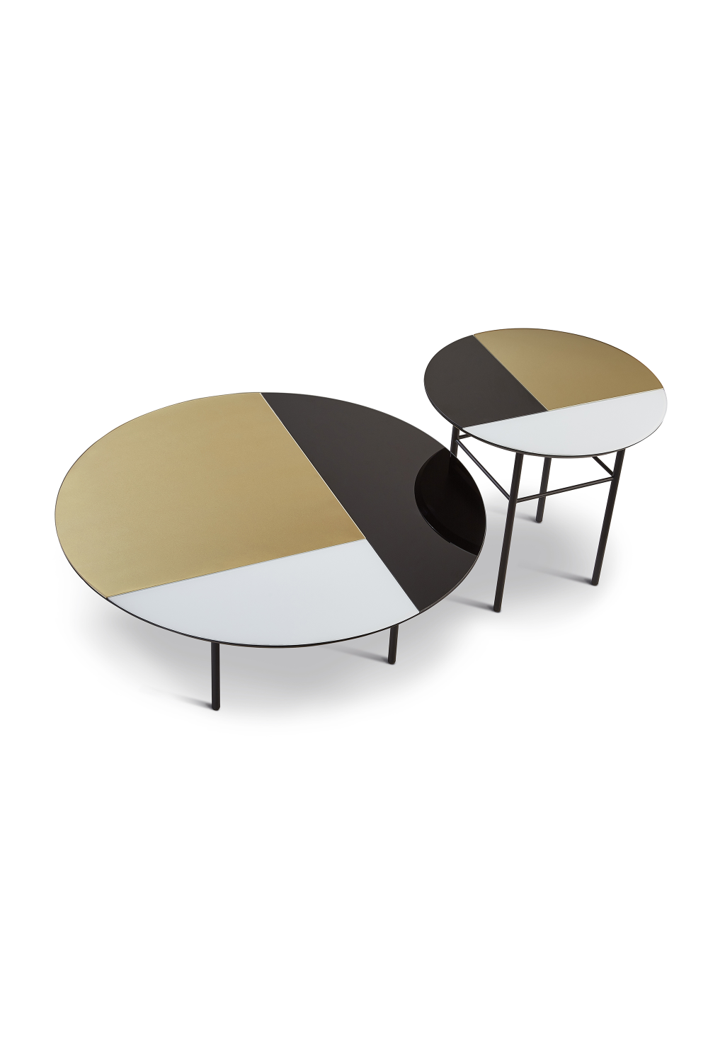 Tri-Color Round Side Table | Liang & Eimil Orphenus | OROA.com