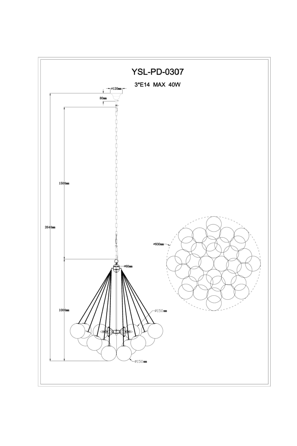 White Glass Orbs Pendant Lamp | Liang & Eimil Cloud | Oroa.com