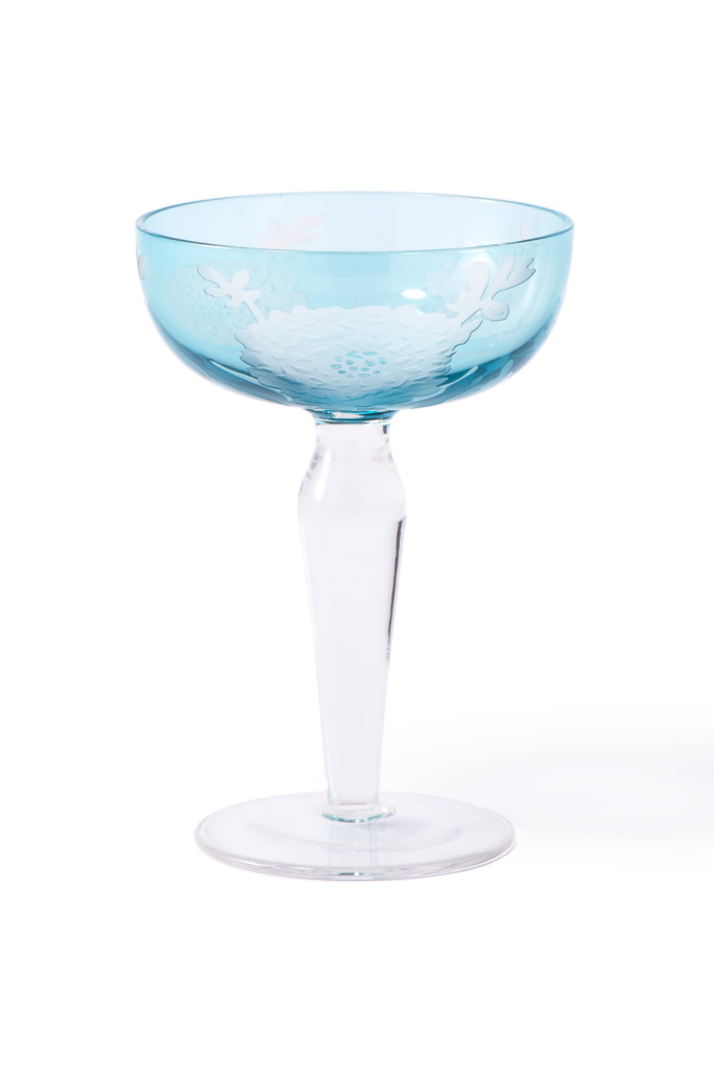 Sandblasted Multi-Colored Coupe Glass | Pols Potten Peony | Oroa.com