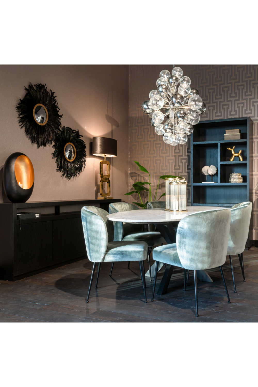 Black Wooden 2-Door Bookcase | Richmond Interiors Oakura | Oroa.com