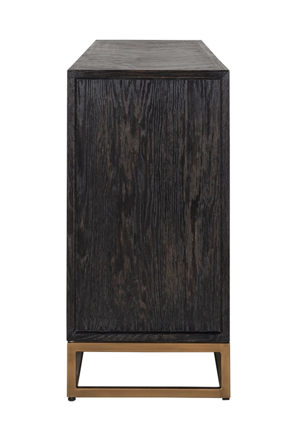 Brass Accent Oak Sideboard | Richmond Interiors Blackbone | Oroa.com