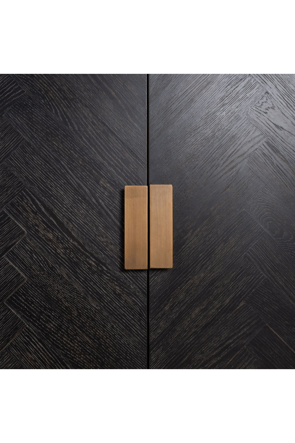 Brass Accent Oak Sideboard | Richmond Interiors Blackbone | Oroa.com