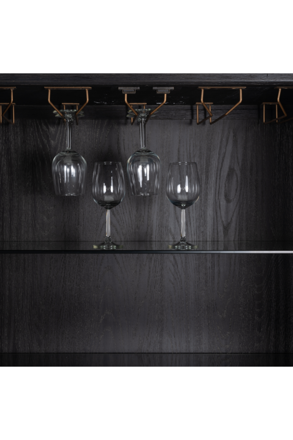 Wood Framed Leather Bar Cabinet | Richmond Interiors Bloomingville | OROA