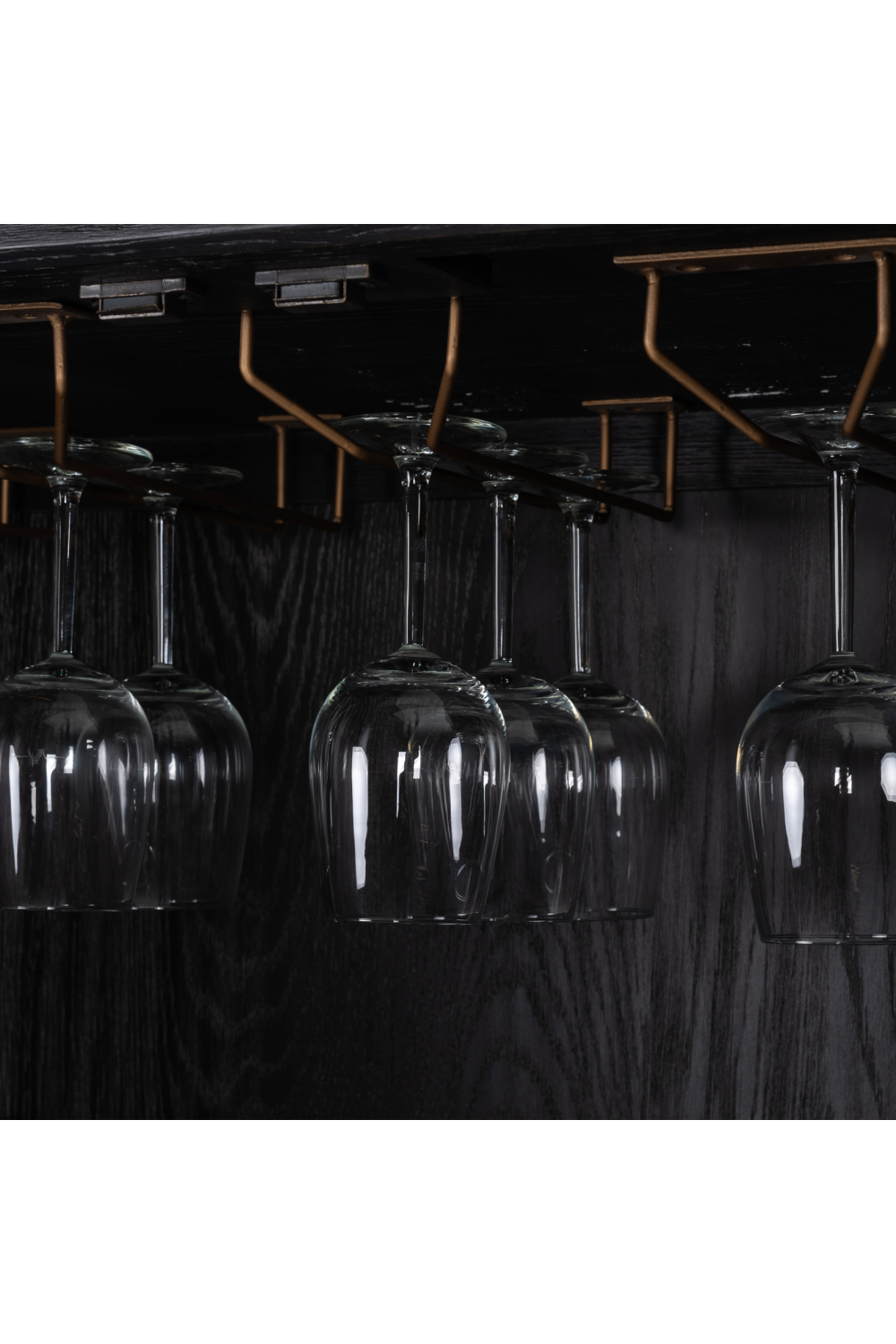 Wood Framed Leather Bar Cabinet | Oroa.com