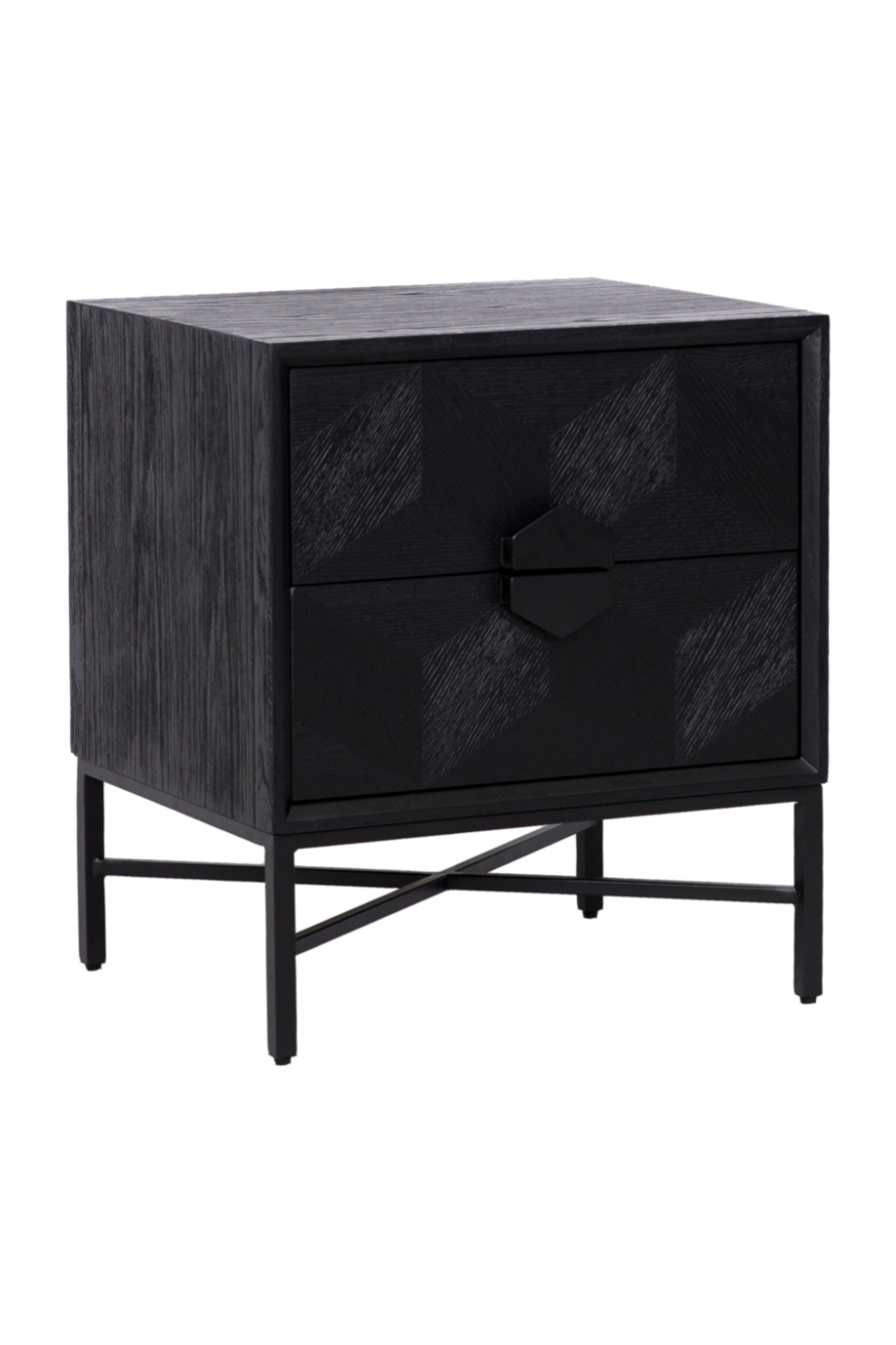 Black Wooden Chest of Drawers | Oroa.com