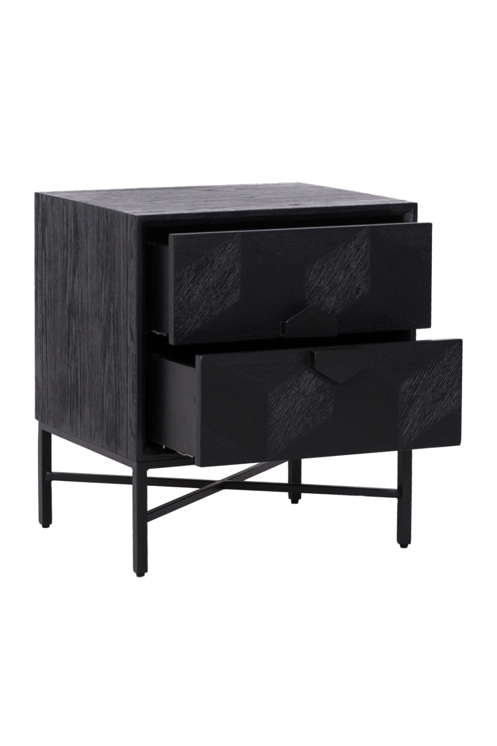 Black Wooden Chest of Drawers | Oroa.com