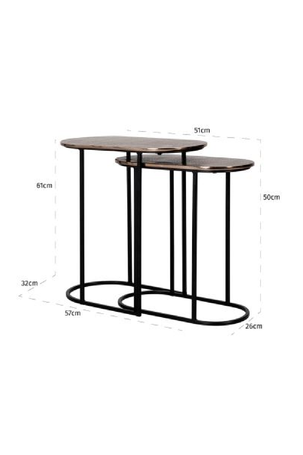 Oblong Nested End Tables (2) | Oroa.com