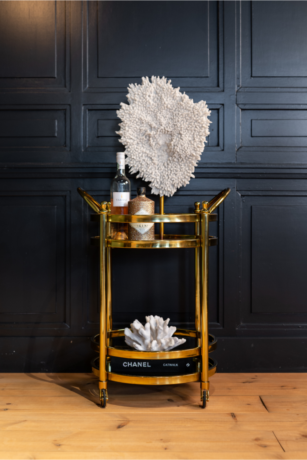 Round Gold Trolley | Oroa.com