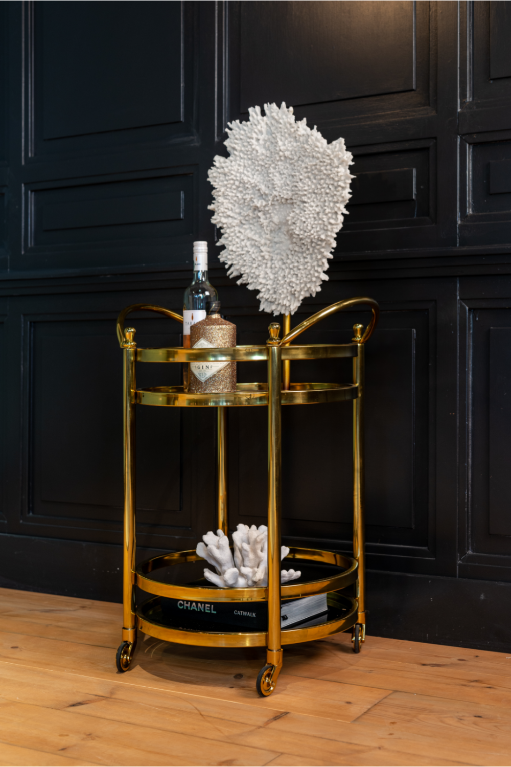 Round Gold Trolley | Oroa.com
