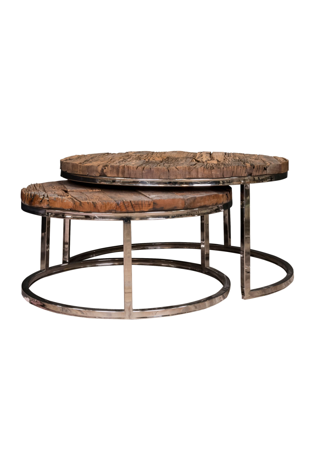 Rustic Wooden Nested Coffee Tables (2) | OROA Kensington | Oroa.com