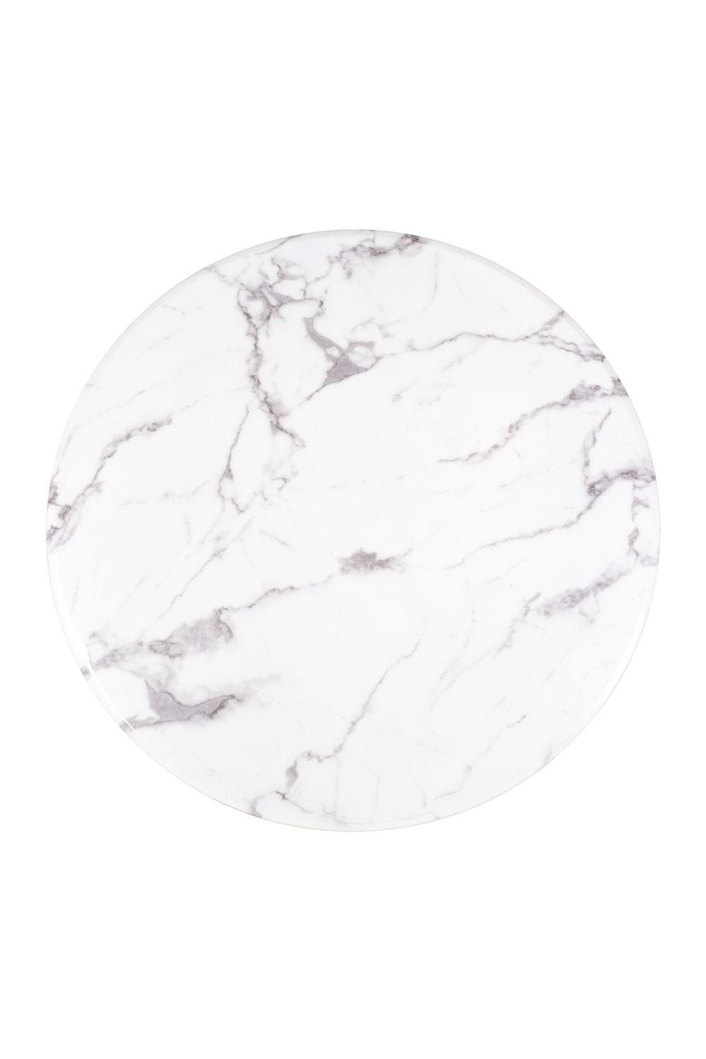 Round White Marble Pedestal Dining Table | Oroa.com