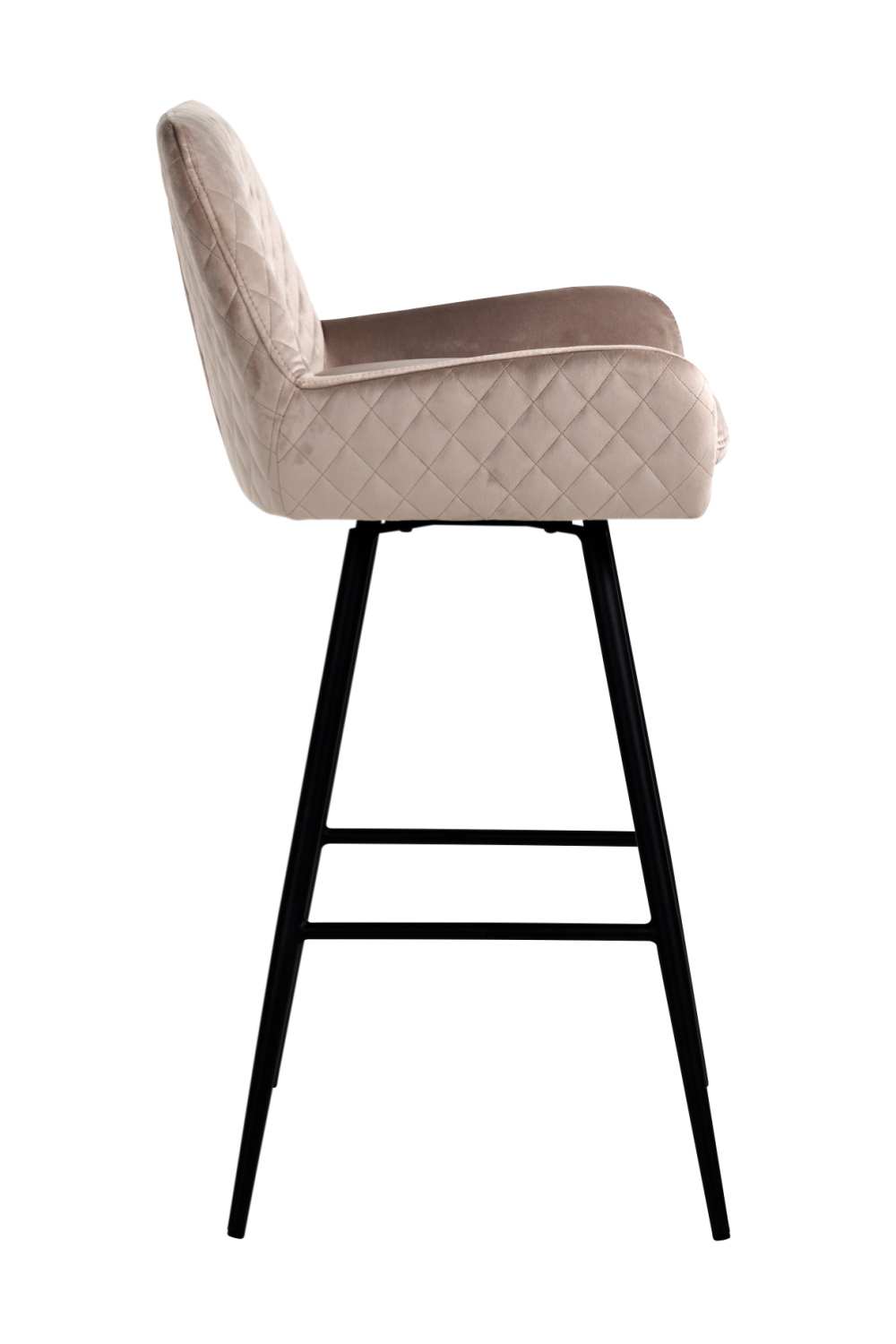 Stone Velvet Bar Stool | Richmond Interiors Indigo | OROA.com