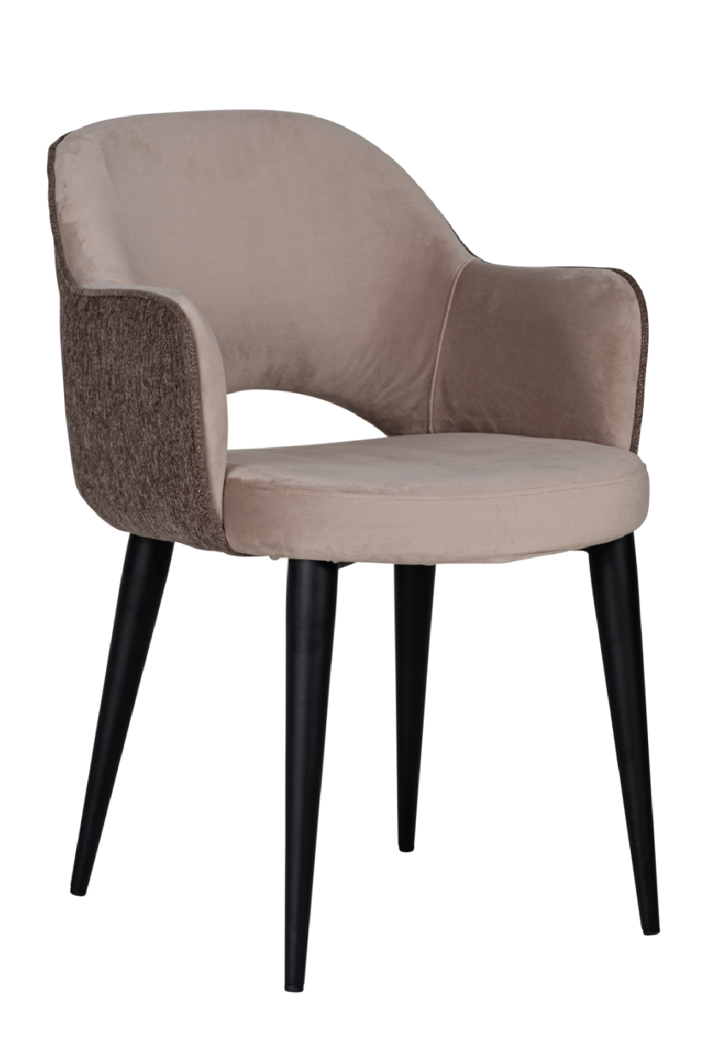 Khaki Cut-Out Back Dining Armchair | Oroa.com