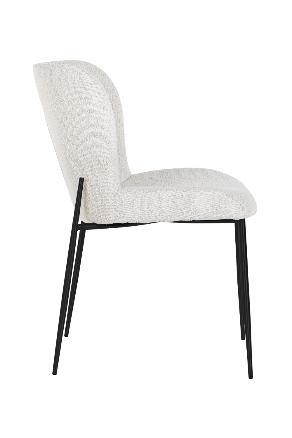 Minimalist White Bouclé Chair | Richmond Interiors Darby | OROA.com