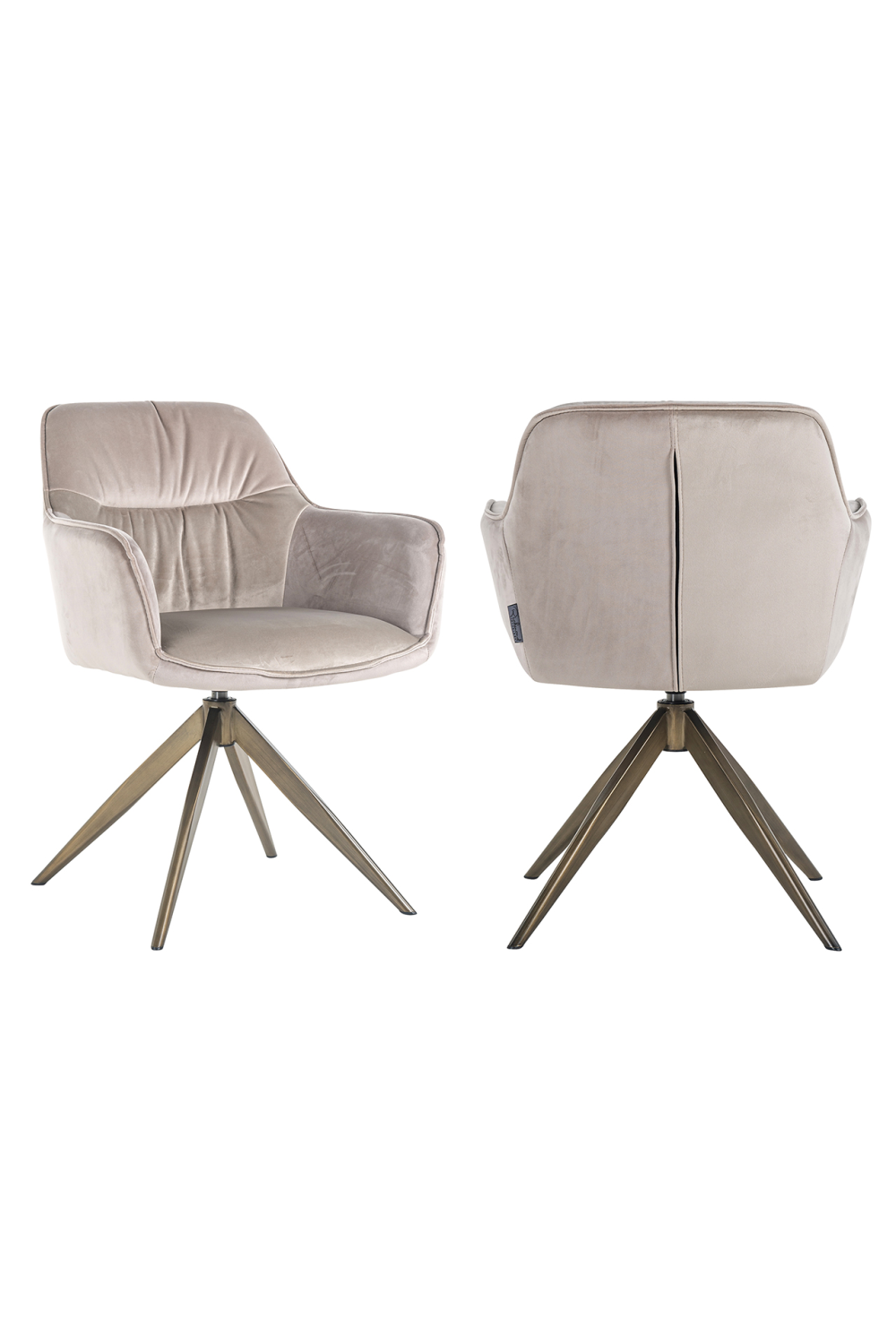 Upholstered Quadropod Swivel Chair | Richmond Interiors Aline | OROA.com