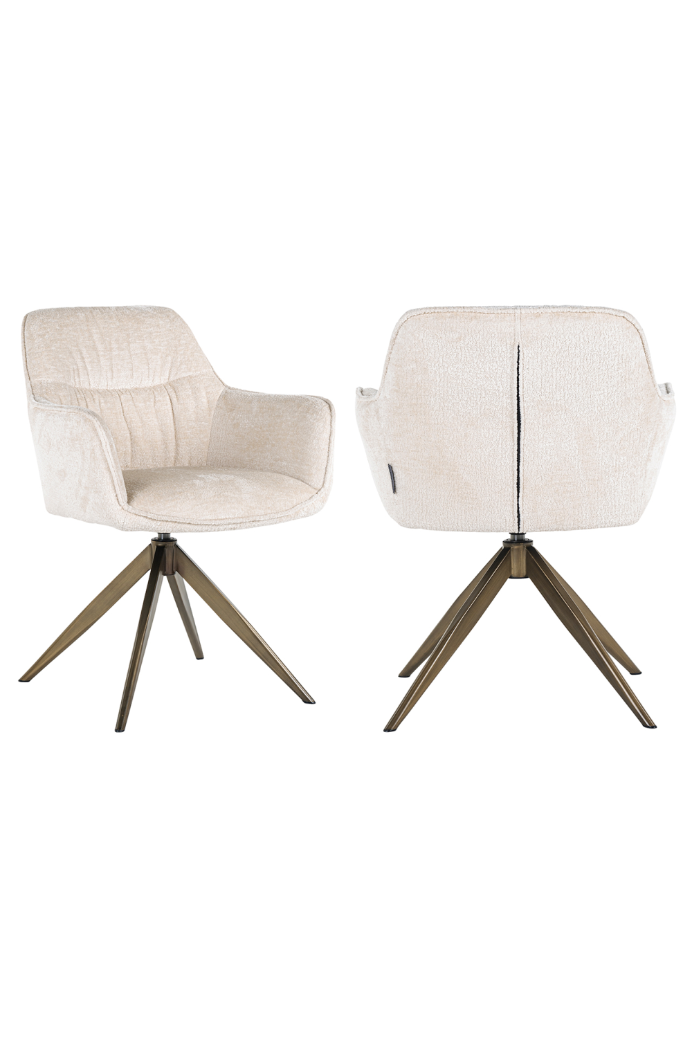 Upholstered Quadropod Swivel Chair | Richmond Interiors Aline | OROA.com