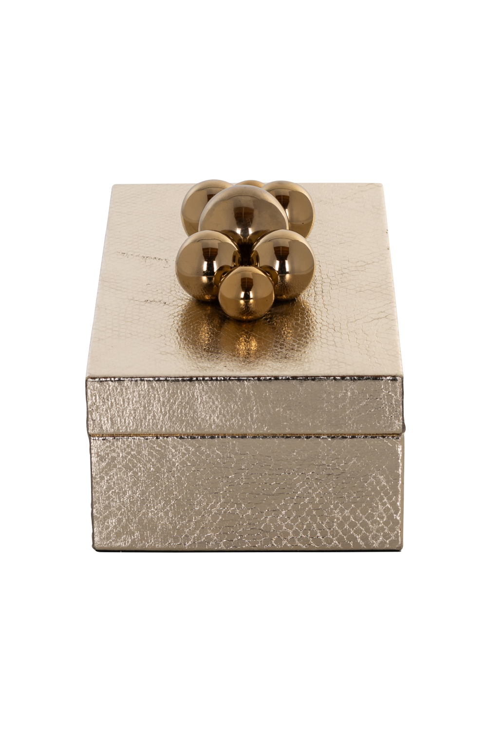 Gold Contemporary Storage Box | Richmond Interiors Norah | OROA.com